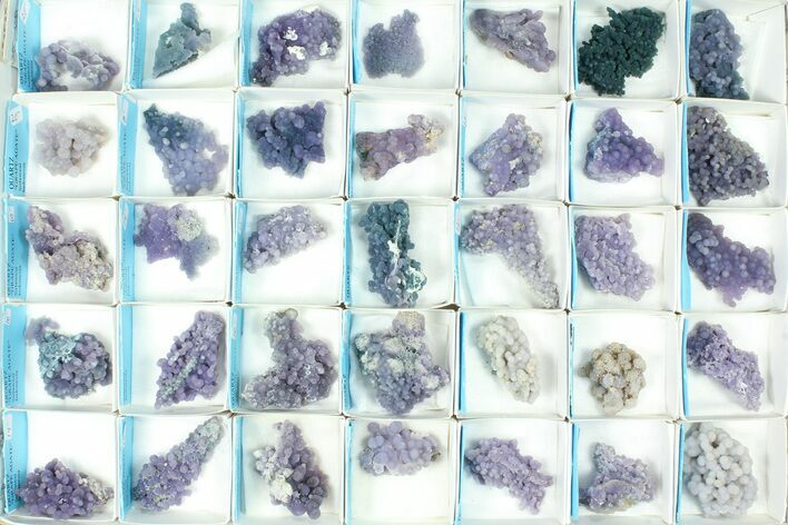 Flat: Grape Agate From Indonesia - Pieces #79149